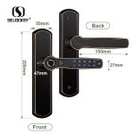 Digital APP WIFI Fingerprint Pincode Wooden Door House Smart Locks