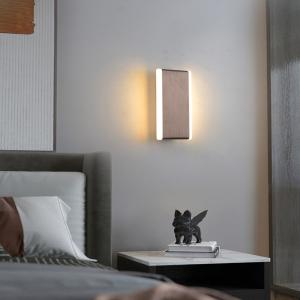 China Nordic Decorative Double-headed Rectangular Aluminum Interior Minimalist Style Wall Lamp factory