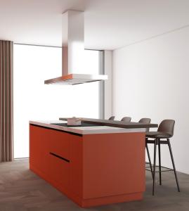 China Modern Kitchen Cabinet Design Custom Shaker Kitchen Cabinet with Dining Island Wooden Kitchen Cabinet Set factory