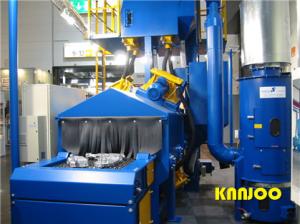 China Metal Parts Steel Plate Conveyor Shot Blaster Pass Through Type factory
