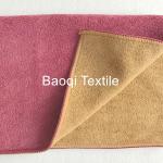 2 color 100% poly 200g 2 layers kitchen towels，microfiber tea towels dry water