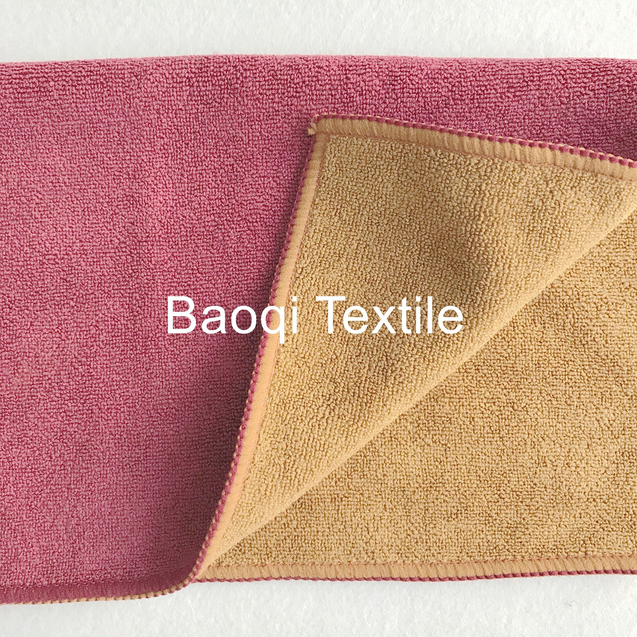 2 color 100% poly 200g 2 layers kitchen towels，microfiber tea towels dry water kitchen towels cleaning rags size 30*30cm