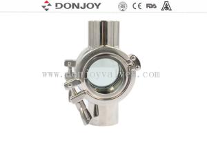 China Zero Dead Angle No Retention Sanitary Stainless Steel Sight Glass factory