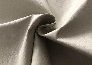 China 140GSM Microsuede Upholstery Fabric / Coated Polyester Fabric For Wallcloth Ivory factory