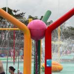 Fiberglass water fountain with Galvanized Carbon Steel Frame of amusement park
