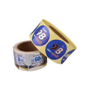 Custom printing waterproof glossy varnishing self-adheisve silver vinyl sticker