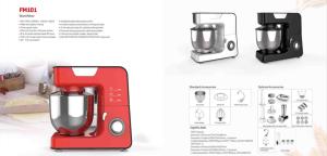 China Rotary switch Bowl-lift design stainless steel Skid-resistant feet Stand Mixer FM-101 factory