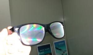 China Foldable 3d fireworks glasses PC plastic frame for newspaper promotion factory