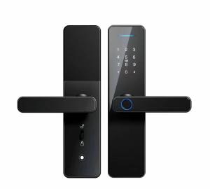 38-55mm Door Thickness Tuya Wifi Smart Locks with Fingerprint and Cloud Data Storage