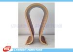 SGS ODM Curved Wood Countertop Display For Shopping Mall , Painted Surface