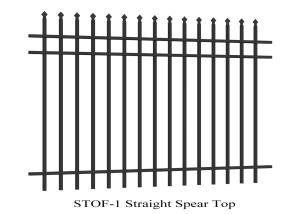 China Stright Spear Top Garrison Fencing Panels 2100mmx2400mm tubular security fence factory