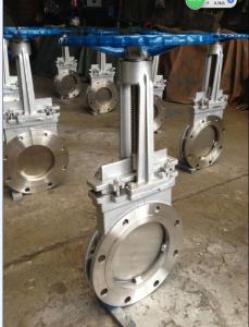 China SS316 8” Cast Steel Gate Valve for paper pulp , sewage DN50 ~ DN 2000 factory