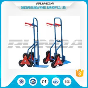 Telescopic Heavy Duty Hand Trolley Double Wheels Powder Coating Steel Tube 200kg