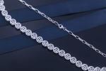 S925 Sterling Silver CZ Tennis Necklace For Engagement Gift