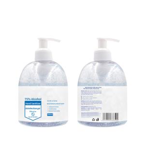 China ce fda msds certificate 75% alcohol instant hand sanitizer hnad gel 500ml factory