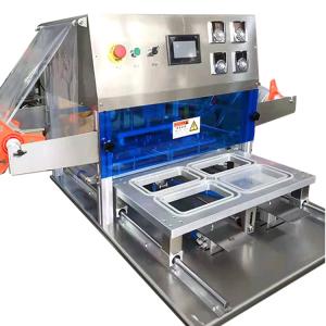 China Oripack Automatic Plastic Cup Sealing Machine With Tray 6 Cup/ Time ODM factory