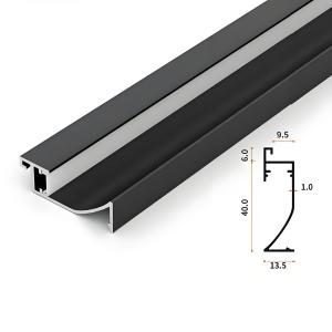 China ​IP65 Waterproof Recessed Aluminium LED Strip Profile With Diffuser Cover on sale