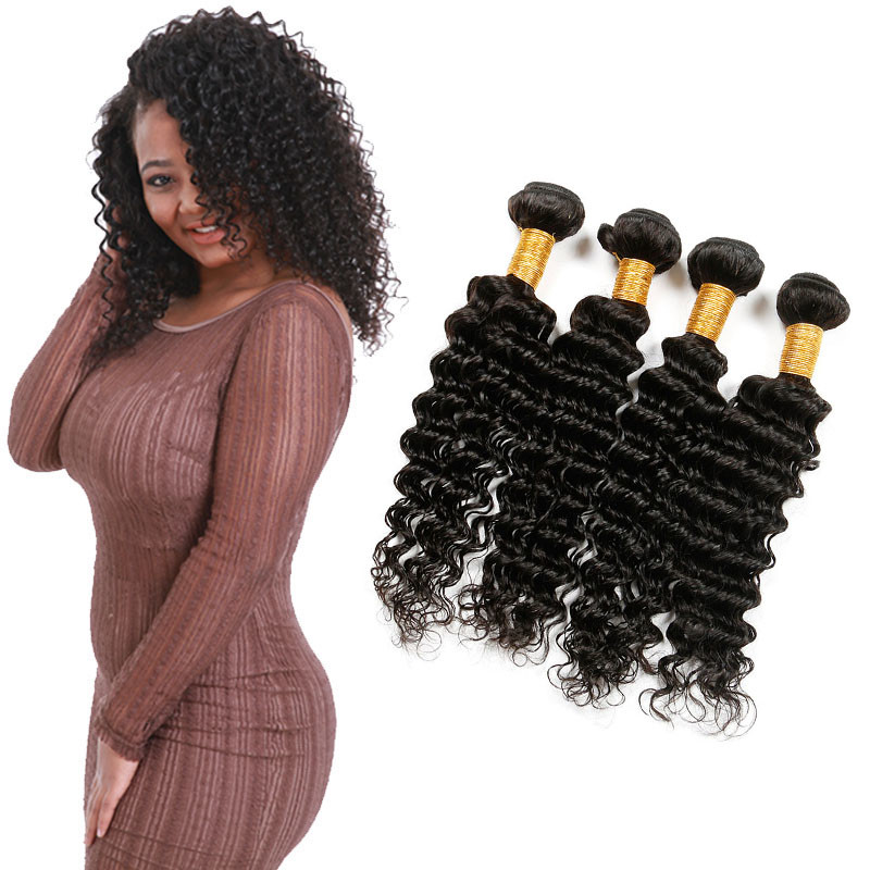 Full Wet Deep Wave Virgin Hair Bundles No Tangling No Shedding Hair Bundles