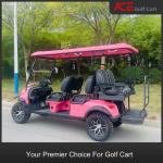 Artificial Leather Seat Battery Operated Golf Buggy With Long Lasting LED