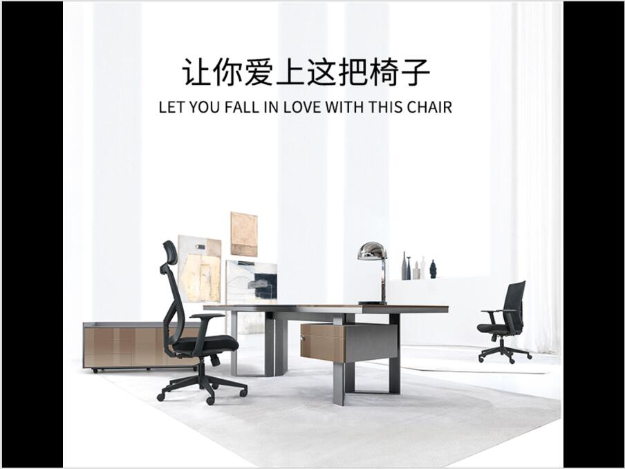 Ergonomic Swivel Office Chair with Height Adjustment and Stainless Steel Base