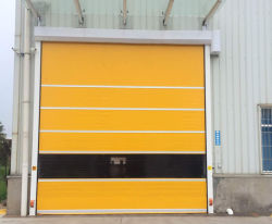 China Customizable Resilient PVC Fast Door Frost-Resistant Windows Automatic Track Reset For Performance factory