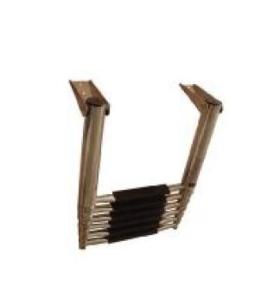 China Hot sales Heavy Duty Dock Boat Stainless Steel Telescoping Ladder factory