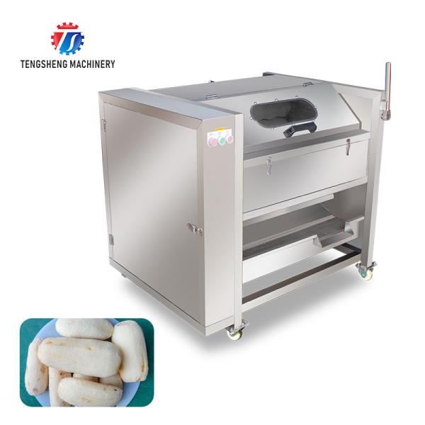 180KG Lotus root taro peanut cleaning machine to mud stainless steel roller