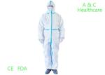 Anti Blood Isolation Disposable Protective Gowns With Thumbhole Long Sleeve