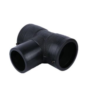 China Black Plastic Injection Mold Tee Wire Mesh Skeleton Composite PE Electrofusion Pipe Fitting Joint on sale
