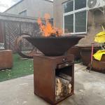 Outdoor Smoker Removable Ash Catcher Steel BBQ Grill 800mm Diameter Cooking