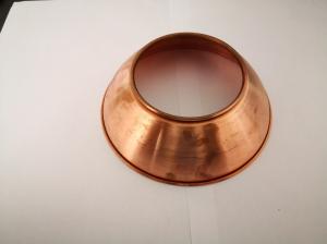 China OEM ODM Circular Chrome Plated Metal Spinning Parts factory