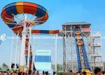 Giant Aqua Park Equipment Exciting Swwiming Pool Fiberglass Waterslides For Kids