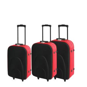 China Colorful Two Wheels 600D EVA Trolley Suitcase Set factory