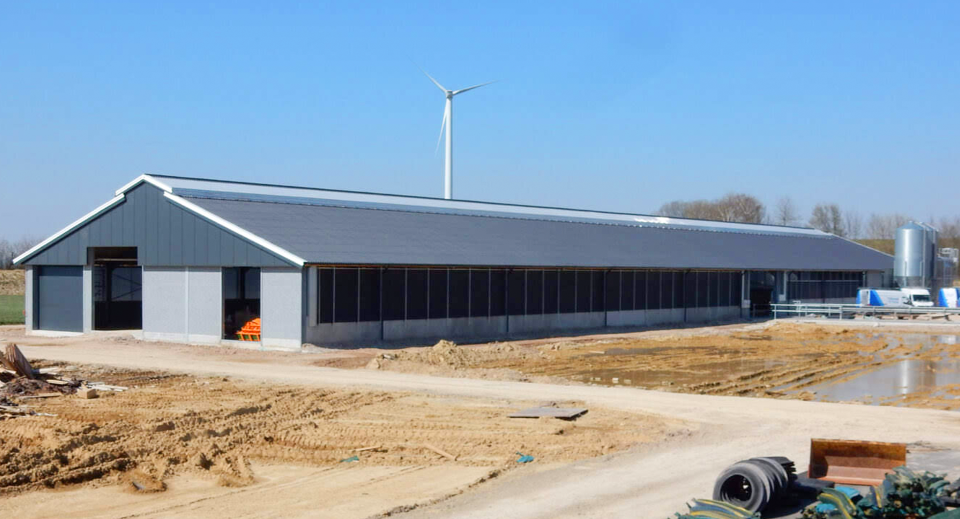 Direct Supply Steel Structure Livestock Shed for Cow in Prefabricated Design