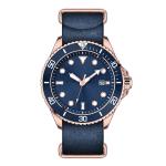Sandblasted Mens Automatic Wrist Watches , PVD plating black steel strap watches
