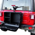 Overland storage box tool box rear door outside storage box