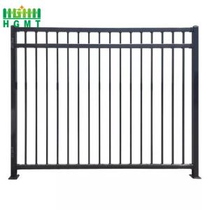 China Hot Sell Wholesale Wrought Picket Top Steel Tubular Fence Garden 6 Ft Tall Durable Prefabricated Durable factory