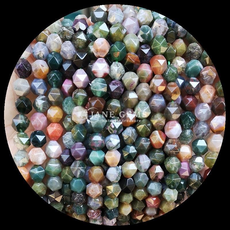 Dazzling Diamond Cut Multi Colored Gemstone Beads Clear Quartz Carnelian Loose Strands for Exquisite Jewelry Crafting