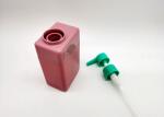 Pink 100ml 250ml HDPE Plastic Bottles With Lotion Pump
