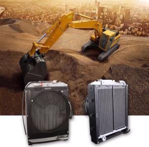China High performance and heavy duty oil cooler with bar plate fin structure for excavators factory