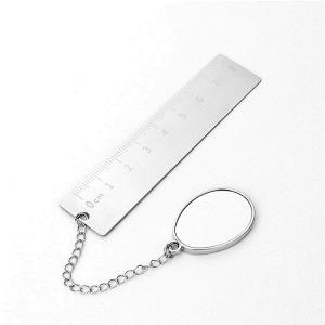 China Sublimation Blank Metal Bookmark With Ruler Custom Photo Printing Bookmark factory