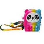 Silicone Shoulder Fidget Pop Purse Cute Cartoon Panda For Kids