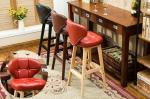 Mail packing Y Modern Antique Upholstered Wooden Bar Chair Stools Leather High