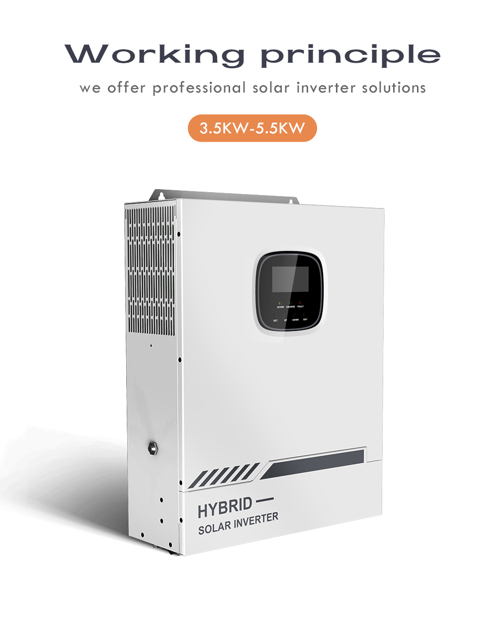 5kw Three Phase Solar Hybrid Inverter 5000W Energy Storage System 220V 230V