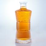 Cap Type Cork 750ml 1000ml Clear Glass Bottle for Gin Rum Vodka Whisky