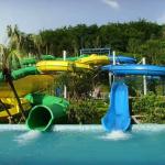 Environmental Friendly Spiral Water Slide Playground Equipment 8m Height