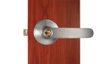 Zinc Alloy Handle 65mm Dia Rose Satin Nickel Finish Tubular Entry Leverset
