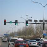 Hot Roll Steel Round Tapered Traffic Signal Pole for Pedestrian Crossing