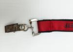 Advertisement Black Imprinted neck Silk Screen Lanyards with ID cards