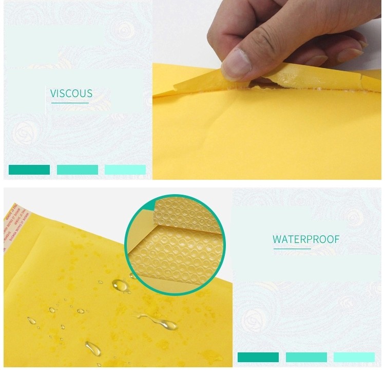 Printing Kraft Paper Bubble Envelope , Cushioned Postage Mailing Bags 6*8 Inch